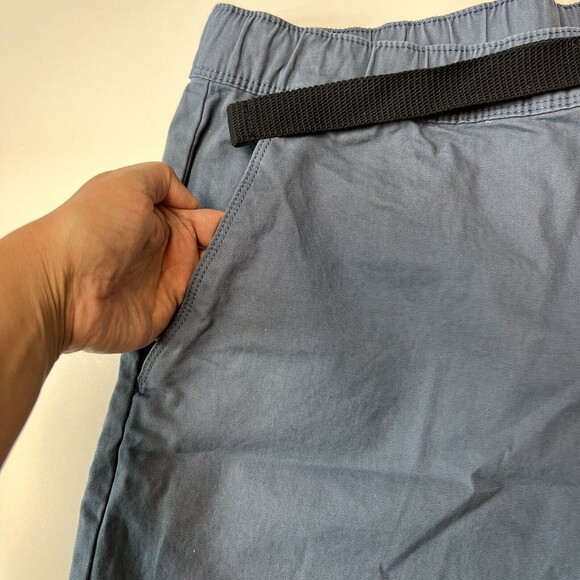 The Foundry Supply Men's Shorts LT Flat Front‎ Buckle Zip Up Vintage Indigo - Picture 5 of 11